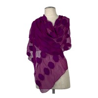 Purple on Purple Dot Scarf